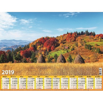 Календарь настенный 2019, 450х590, 10 шт