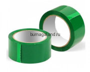 Клейкая лента упаковочная 48 мм*66 м, 45 мкм, зеленая, 6 шт