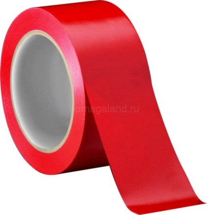 Клейкая лента упаковочная 48 мм*66 м, 45 мкм, красная, 6 шт