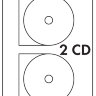 Самоклеющаяся бумага Lomond А4 (2101013), для СD-дисков(2 шт. на листе)