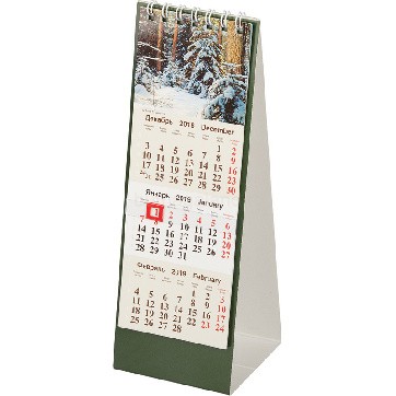 Календарь-домик настольный 2019, "Природа"