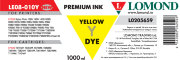 Чернила Lomond LE08-010Y (1000 мл), yellow, для струйных принтеров Epson