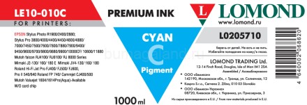 Чернила Lomond LE10-010C pig (1000 мл), cyan, для струйных принтеров Epson
